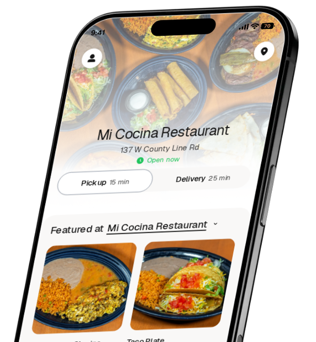 Mi Cocina Restaurant app preview