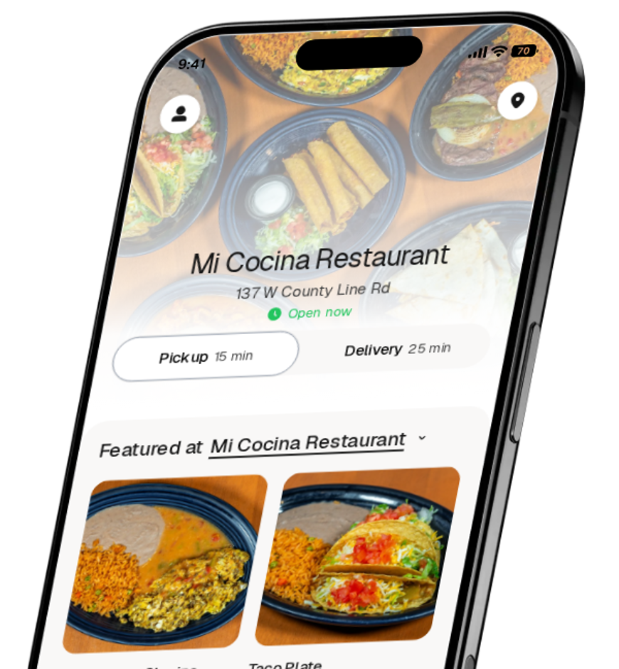 Mi Cocina Restaurant app preview