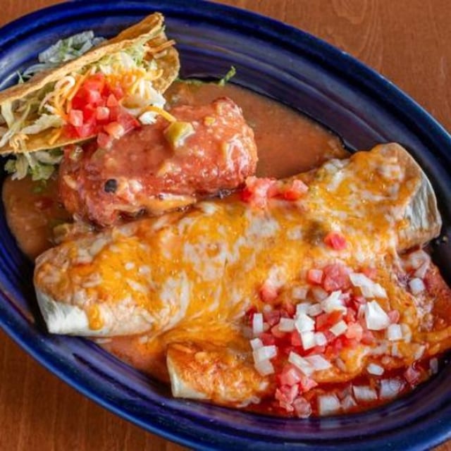 #1 Enchilada, Bean Burrito, Chile Relleno and Taco.