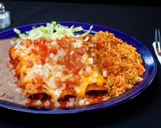 Lunch Enchiladas plate.