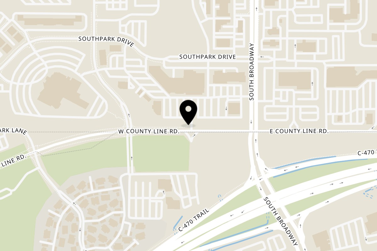 Map showing the location of Mi Cocina Restaurant County Line on 137 W County Line Rd in Littleton